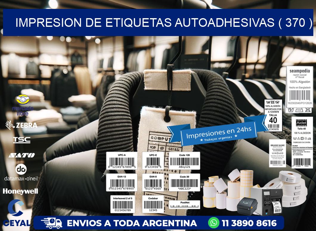 IMPRESION DE ETIQUETAS AUTOADHESIVAS ( 370 )