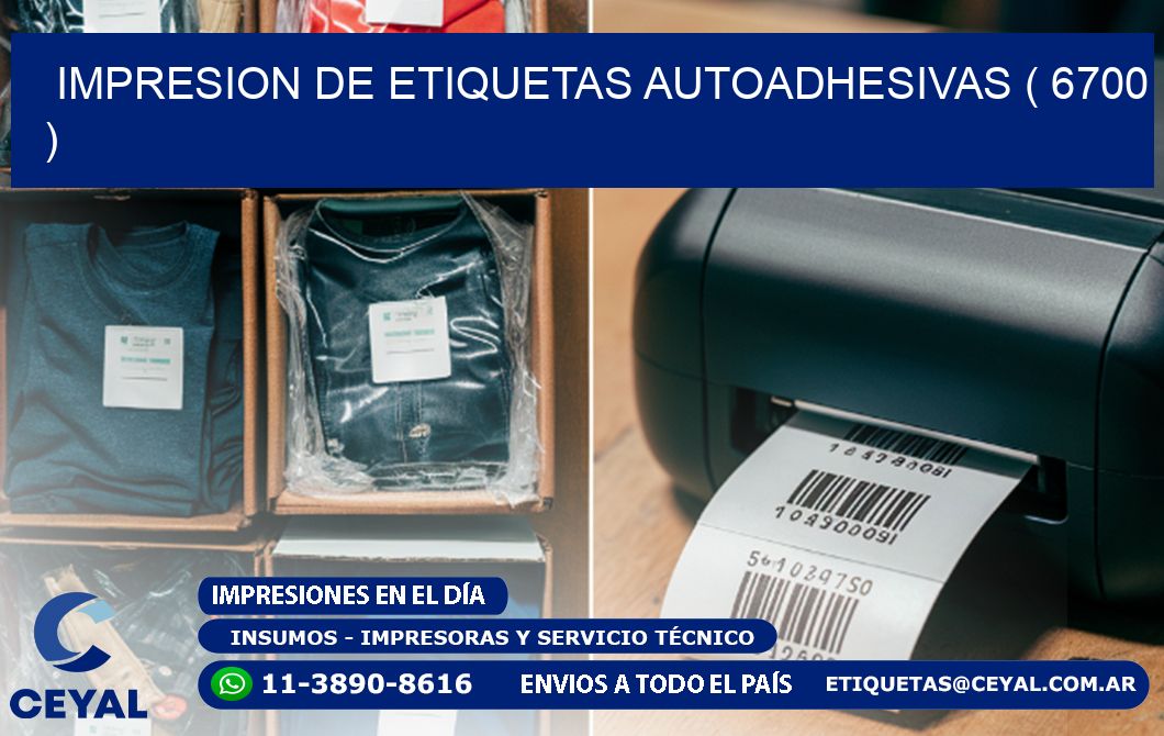 IMPRESION DE ETIQUETAS AUTOADHESIVAS ( 6700 )