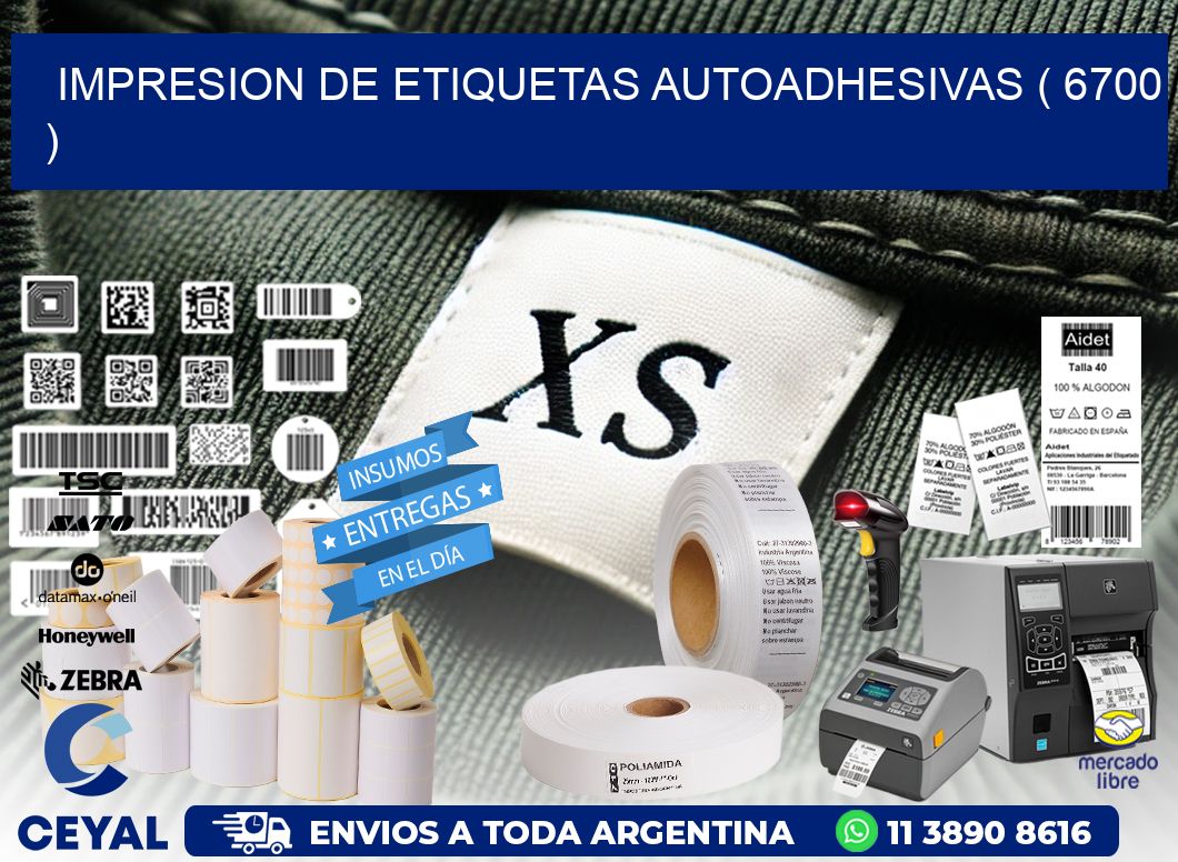 IMPRESION DE ETIQUETAS AUTOADHESIVAS ( 6700 )
