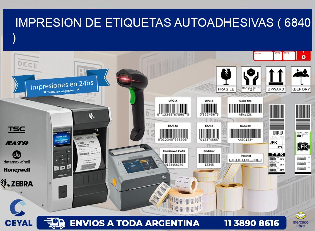 IMPRESION DE ETIQUETAS AUTOADHESIVAS ( 6840 )