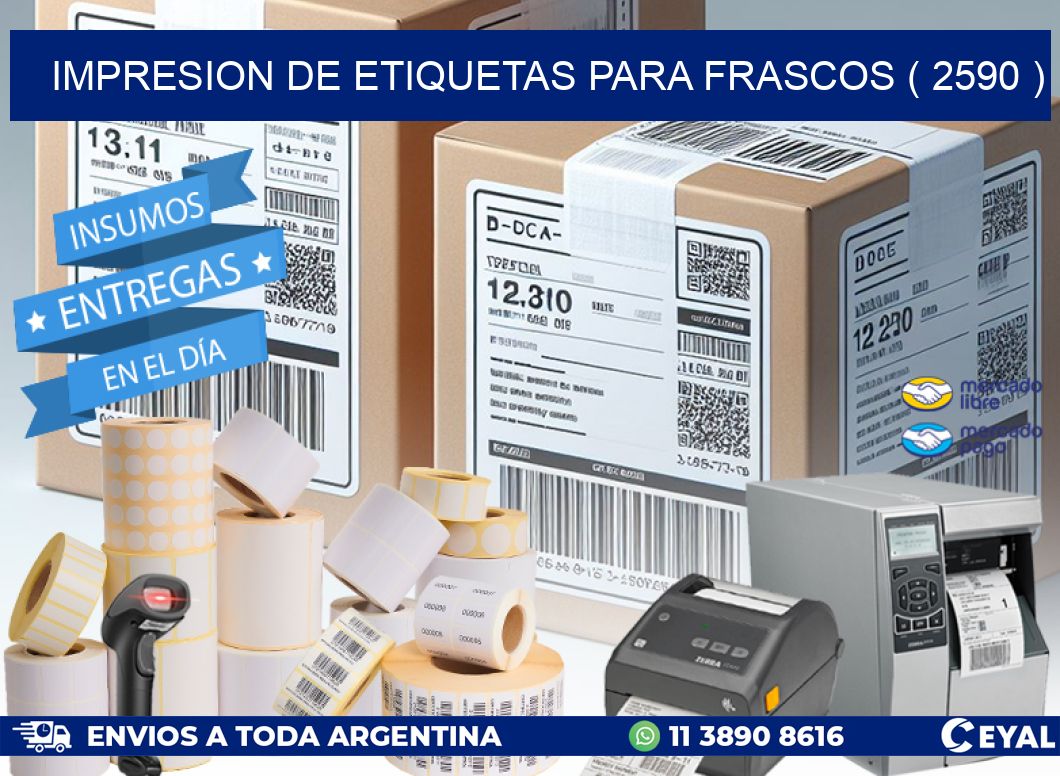 IMPRESION DE ETIQUETAS PARA FRASCOS ( 2590 )