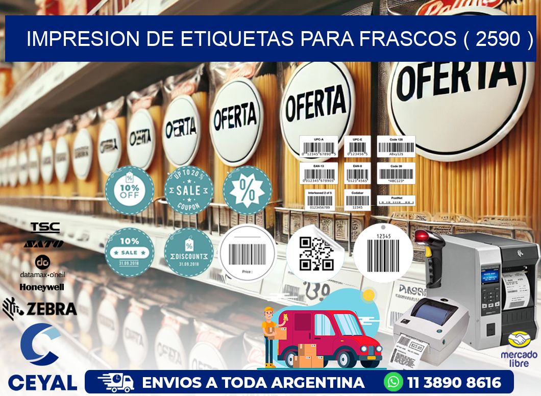IMPRESION DE ETIQUETAS PARA FRASCOS ( 2590 )