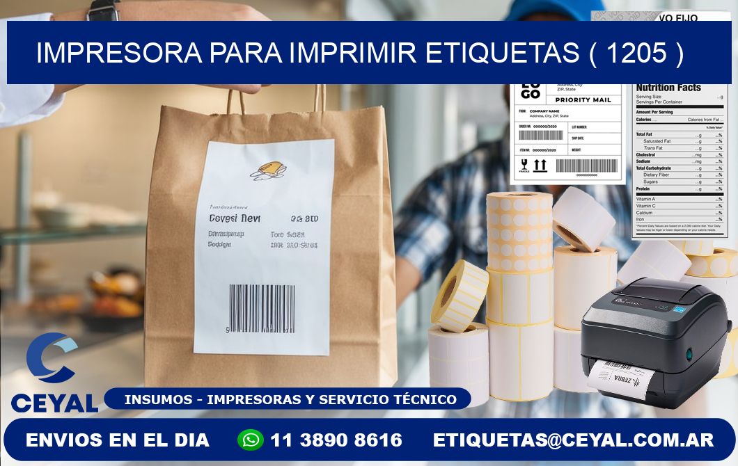IMPRESORA PARA IMPRIMIR ETIQUETAS ( 1205 )