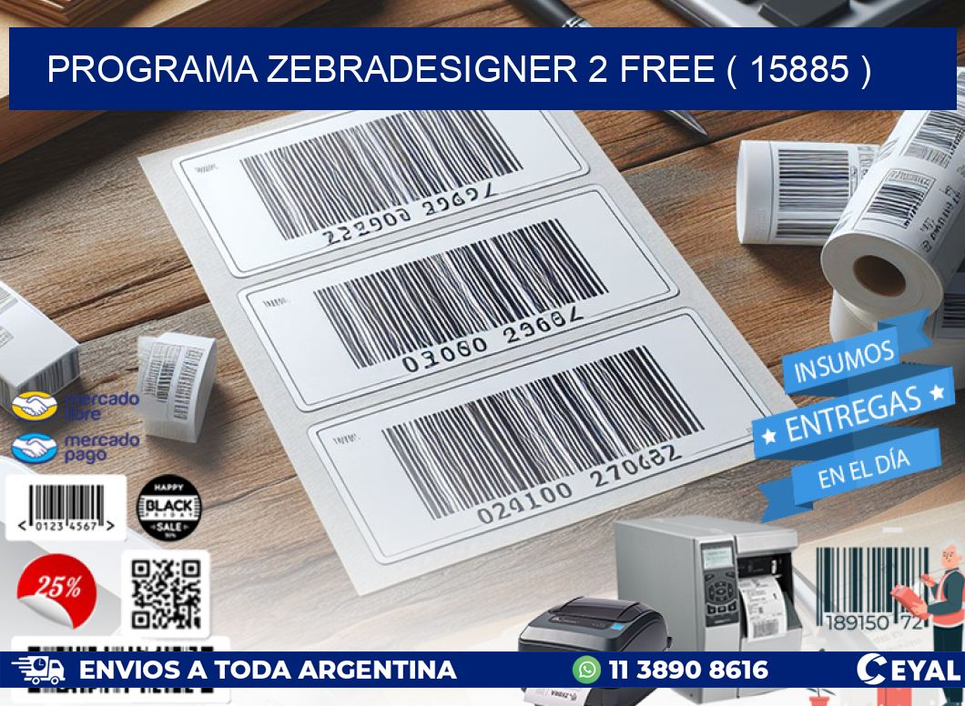 PROGRAMA ZEBRADESIGNER 2 FREE ( 15885 )