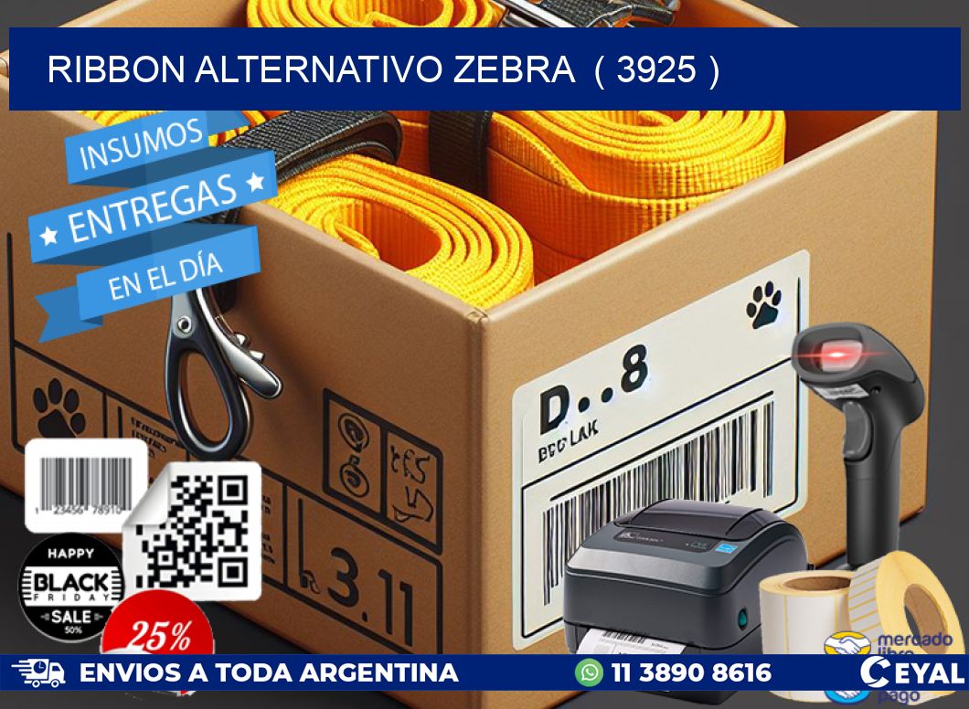 RIBBON ALTERNATIVO ZEBRA ( 3925 )