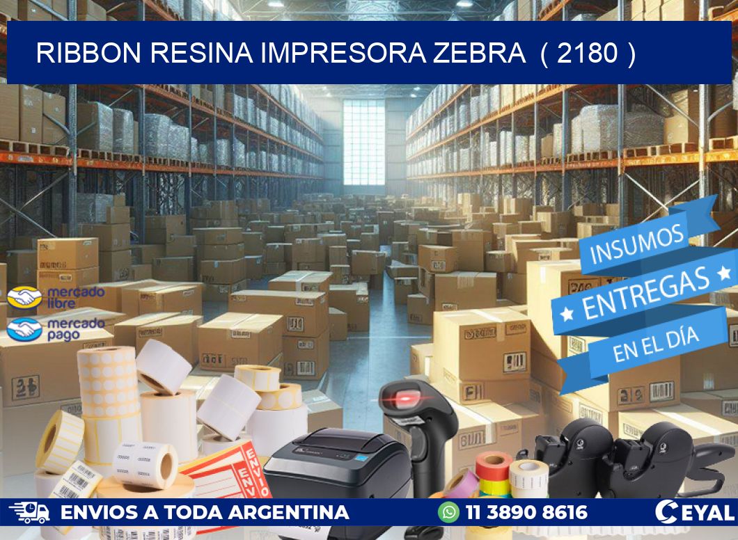 RIBBON RESINA IMPRESORA ZEBRA ( 2180 )