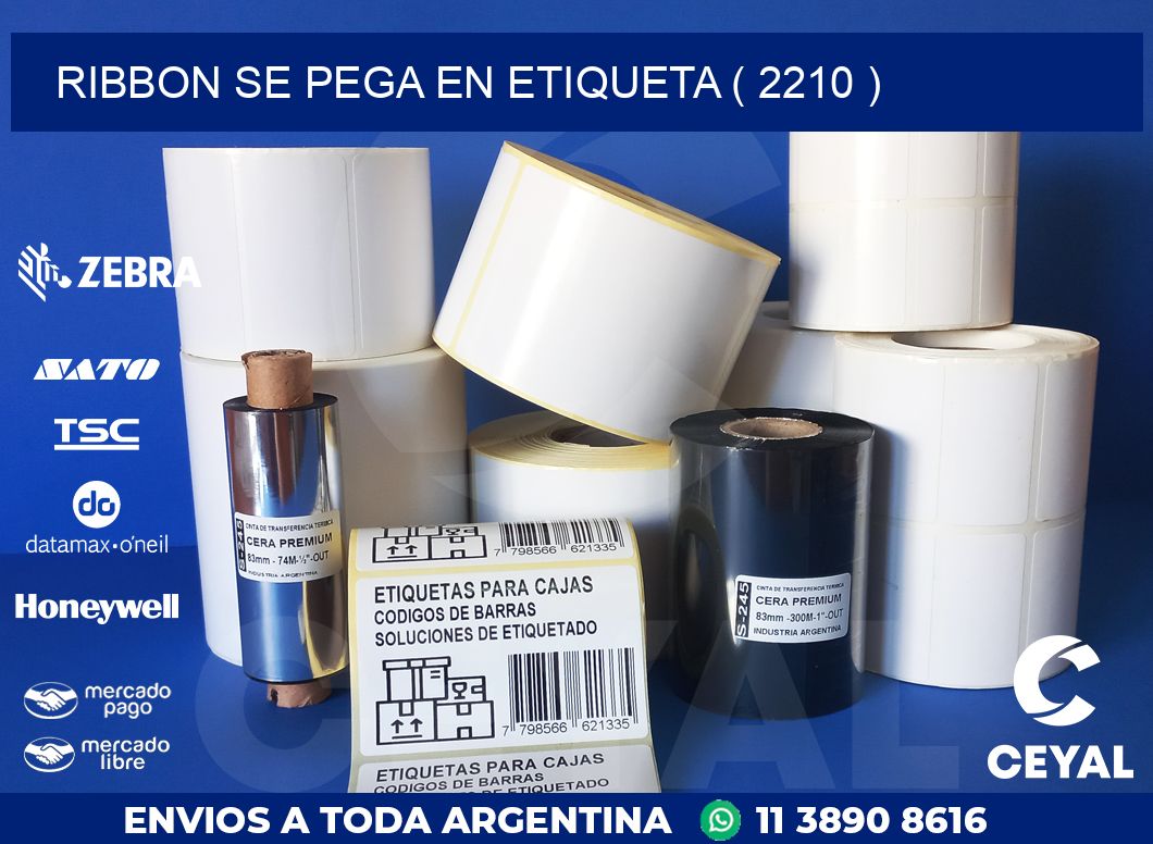 RIBBON SE PEGA EN ETIQUETA ( 2210 )