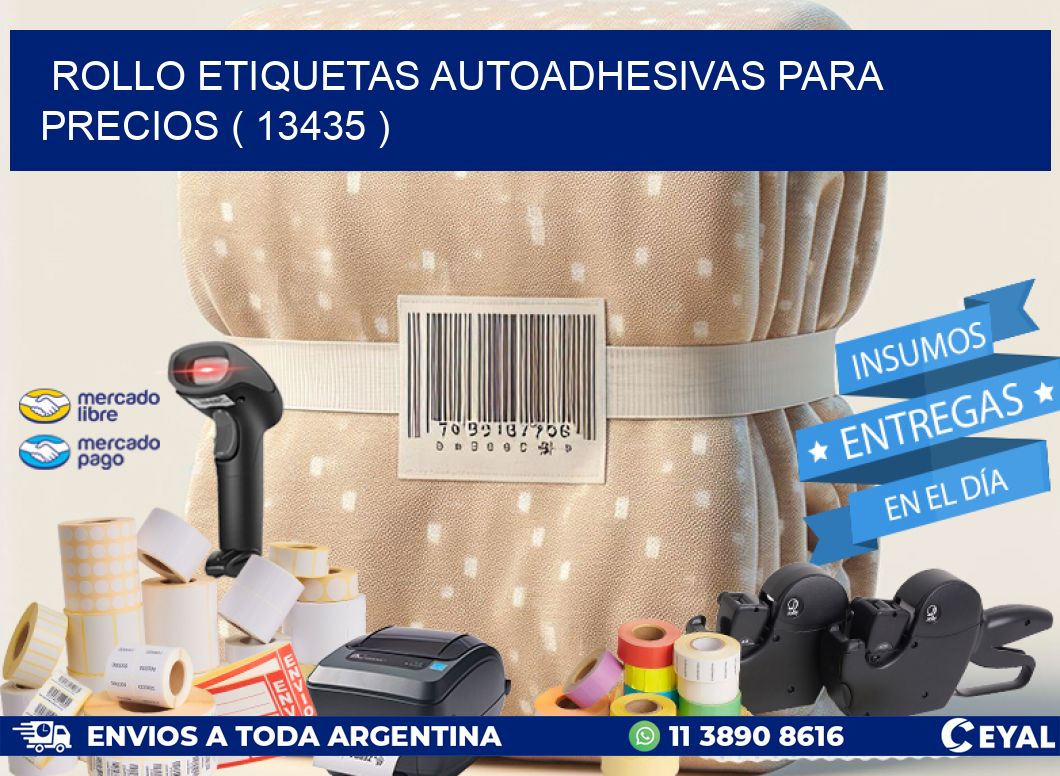 ROLLO ETIQUETAS AUTOADHESIVAS PARA PRECIOS ( 13435 )