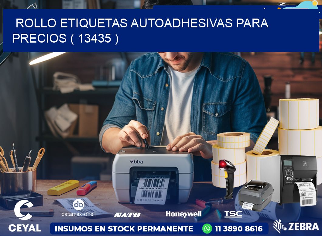 ROLLO ETIQUETAS AUTOADHESIVAS PARA PRECIOS ( 13435 )