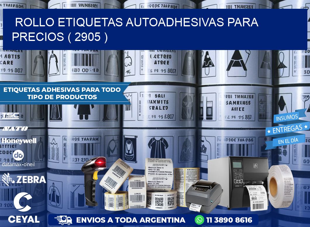 ROLLO ETIQUETAS AUTOADHESIVAS PARA PRECIOS ( 2905 )