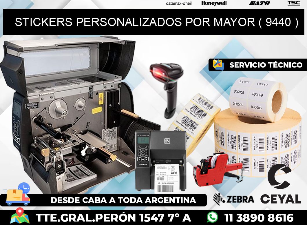 STICKERS PERSONALIZADOS POR MAYOR ( 9440 )