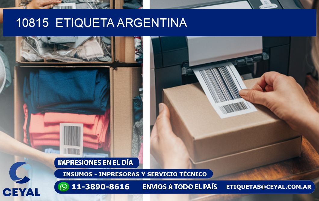 10815 ETIQUETA ARGENTINA