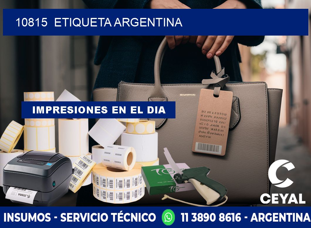 10815 ETIQUETA ARGENTINA