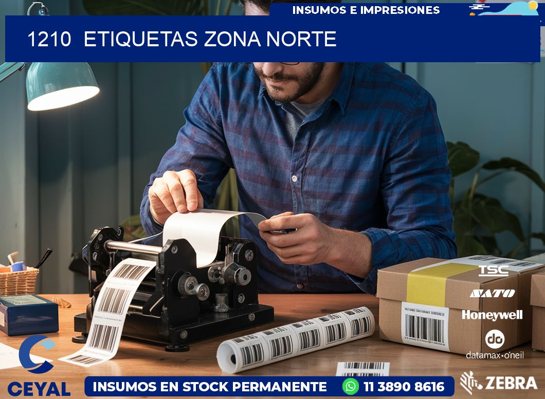 1210  ETIQUETAS ZONA NORTE