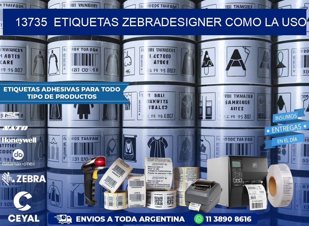 13735  ETIQUETAS ZEBRADESIGNER COMO LA USO