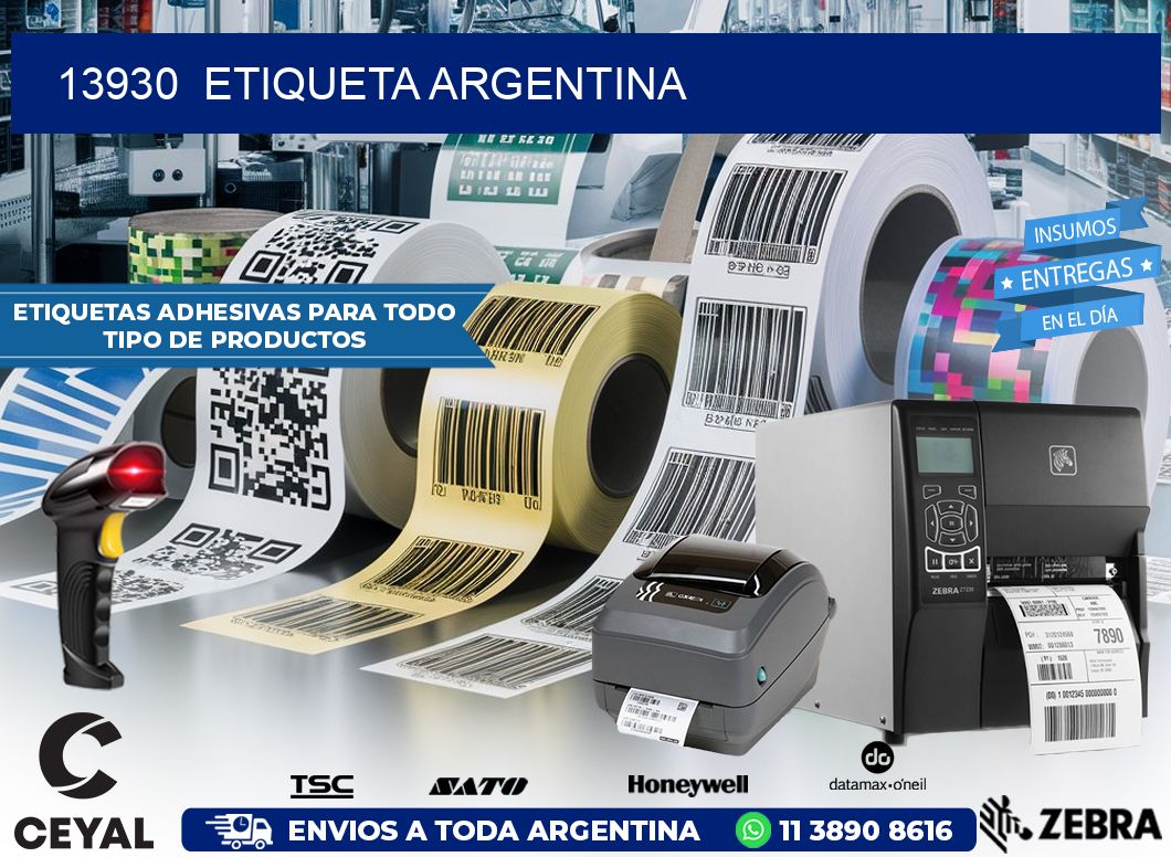 13930 ETIQUETA ARGENTINA