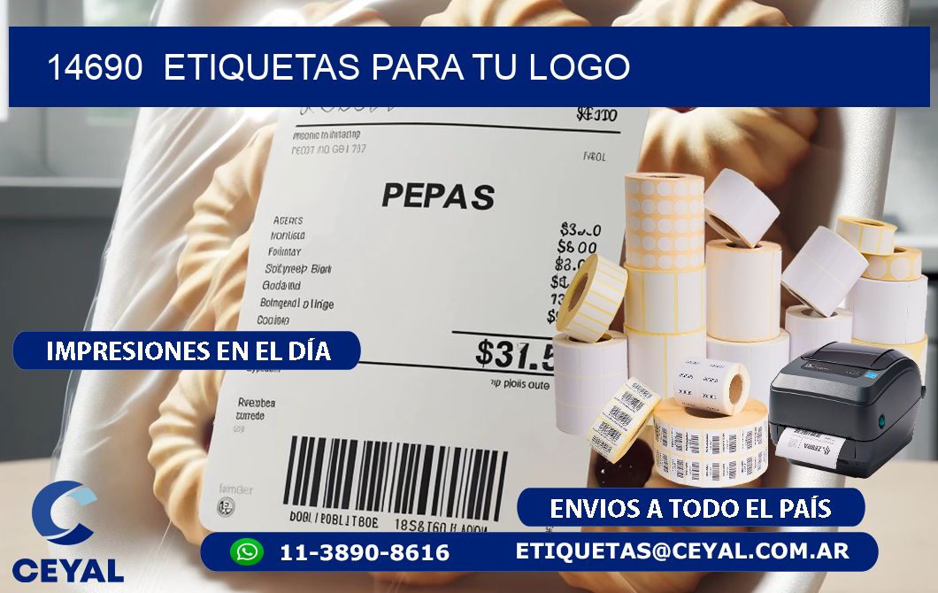 14690  ETIQUETAS PARA TU LOGO