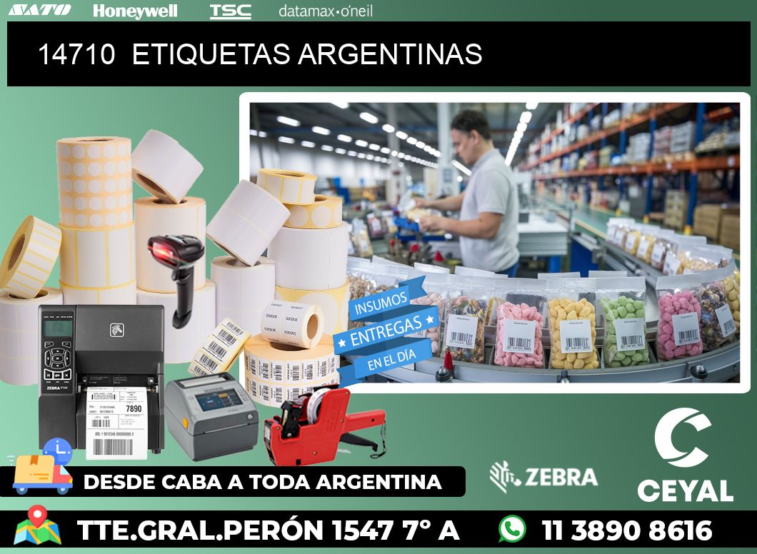 14710 ETIQUETAS ARGENTINAS