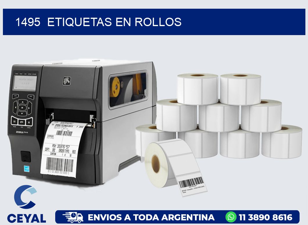 1495  ETIQUETAS EN ROLLOS