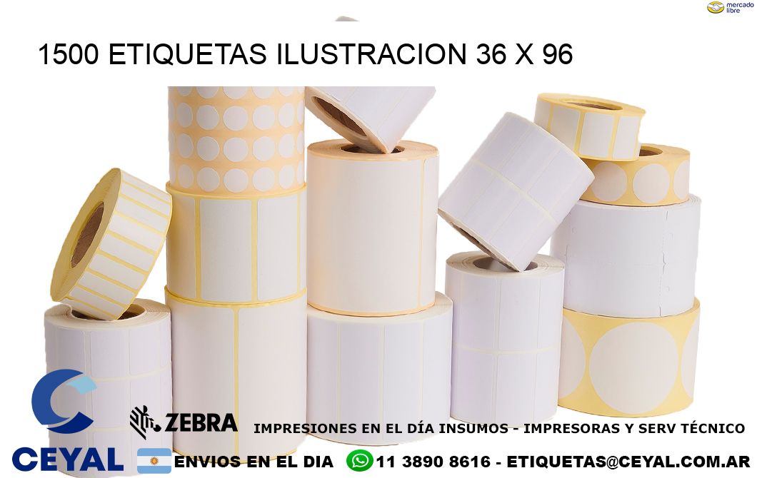 1500 ETIQUETAS ILUSTRACION 36 x 96