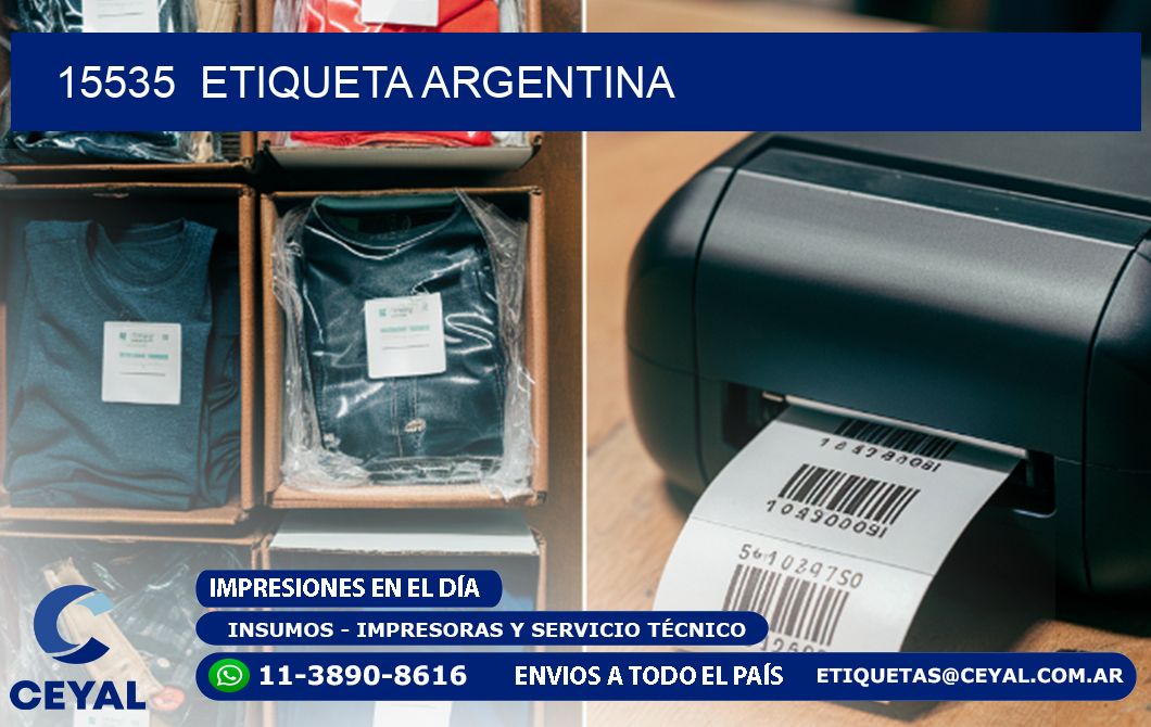 15535  ETIQUETA ARGENTINA