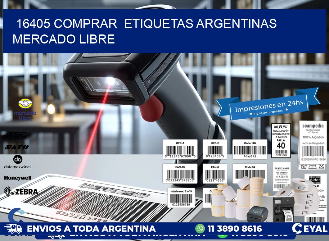 16405 COMPRAR  ETIQUETAS ARGENTINAS MERCADO LIBRE