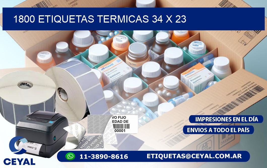 1800 ETIQUETAS TERMICAS 34 x 23