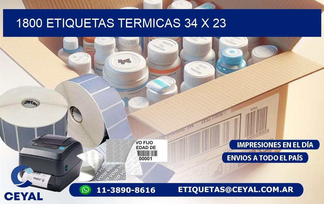 1800 ETIQUETAS TERMICAS 34 x 23