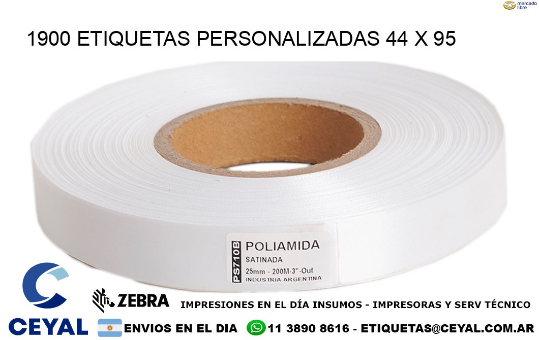 1900 ETIQUETAS PERSONALIZADAS 44 x 95