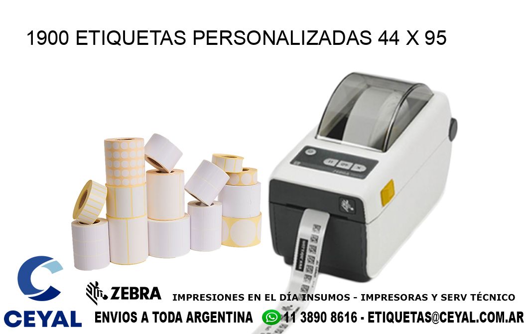 1900 ETIQUETAS PERSONALIZADAS 44 x 95