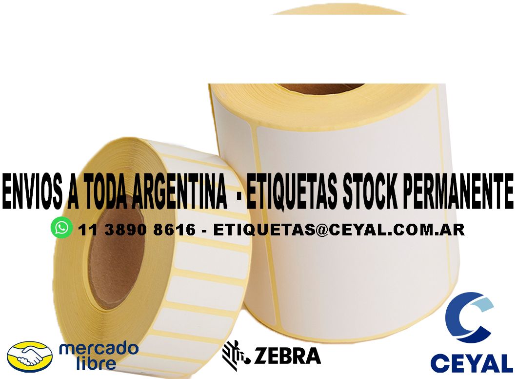 3000 ETIQUETAS RIBBON 66 x 95 ENVIOS ARGENTINA