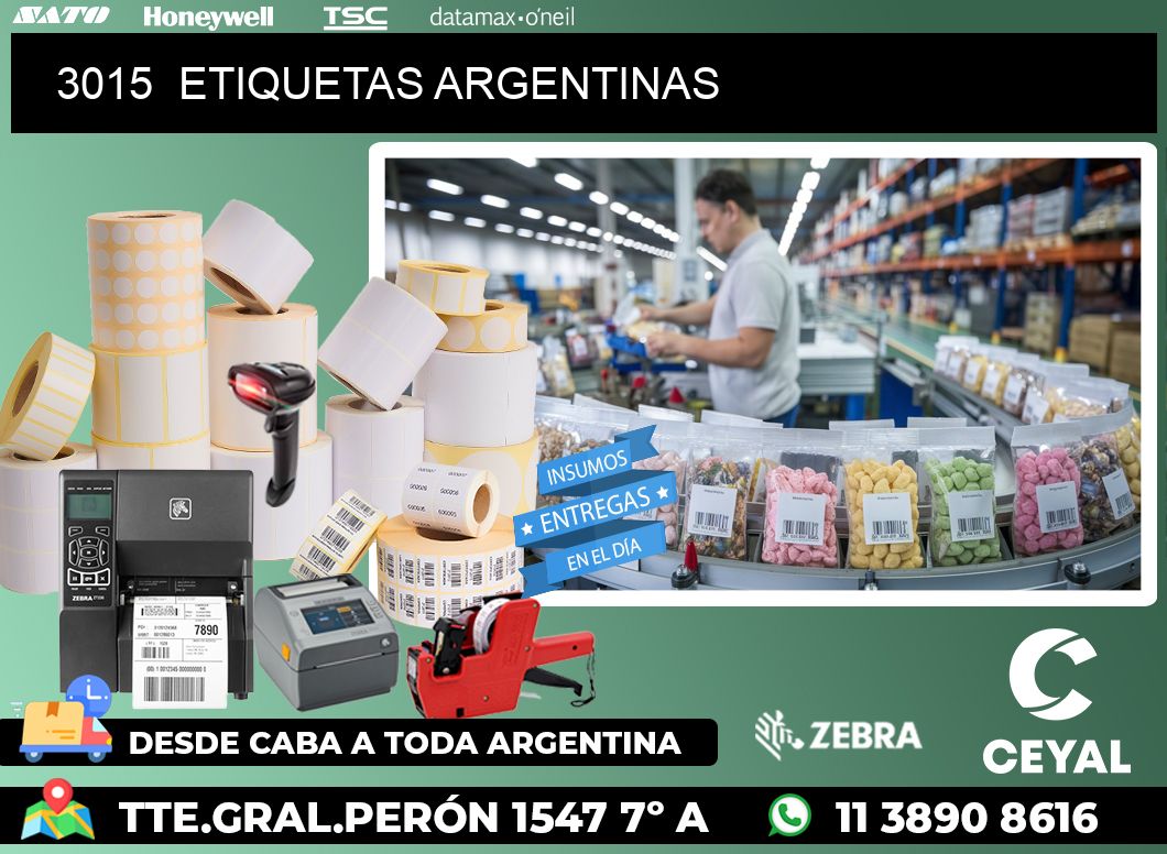 3015  ETIQUETAS ARGENTINAS