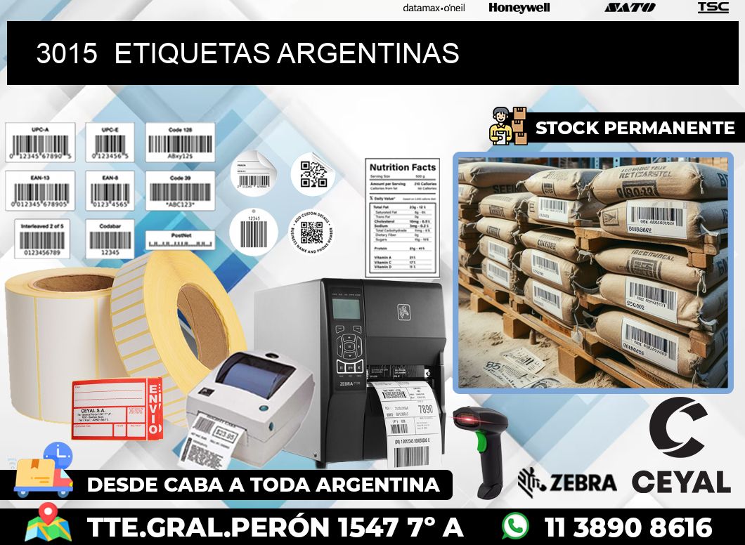 3015  ETIQUETAS ARGENTINAS