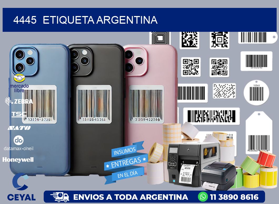 4445 ETIQUETA ARGENTINA