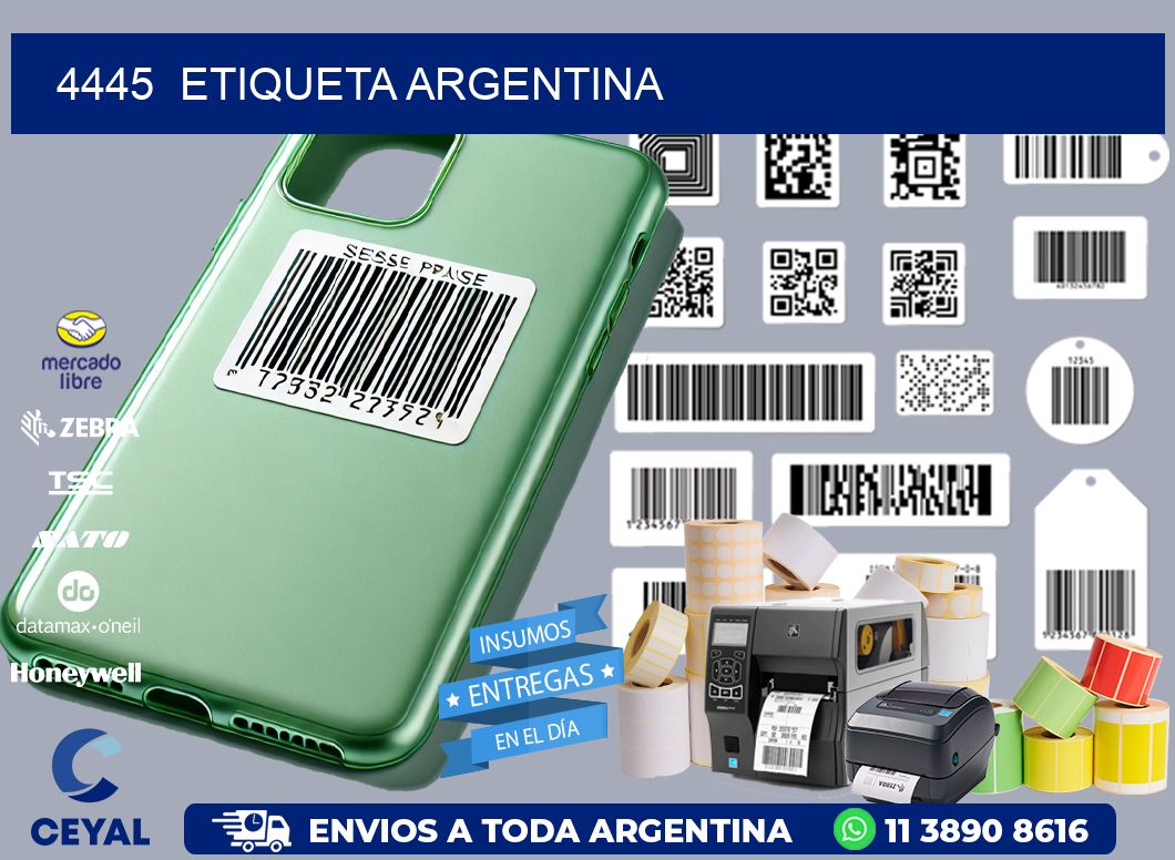 4445 ETIQUETA ARGENTINA