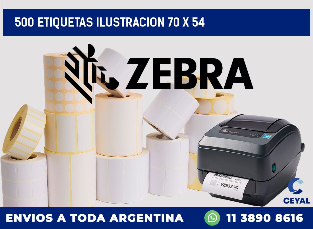 500 ETIQUETAS ILUSTRACION 70 x 54