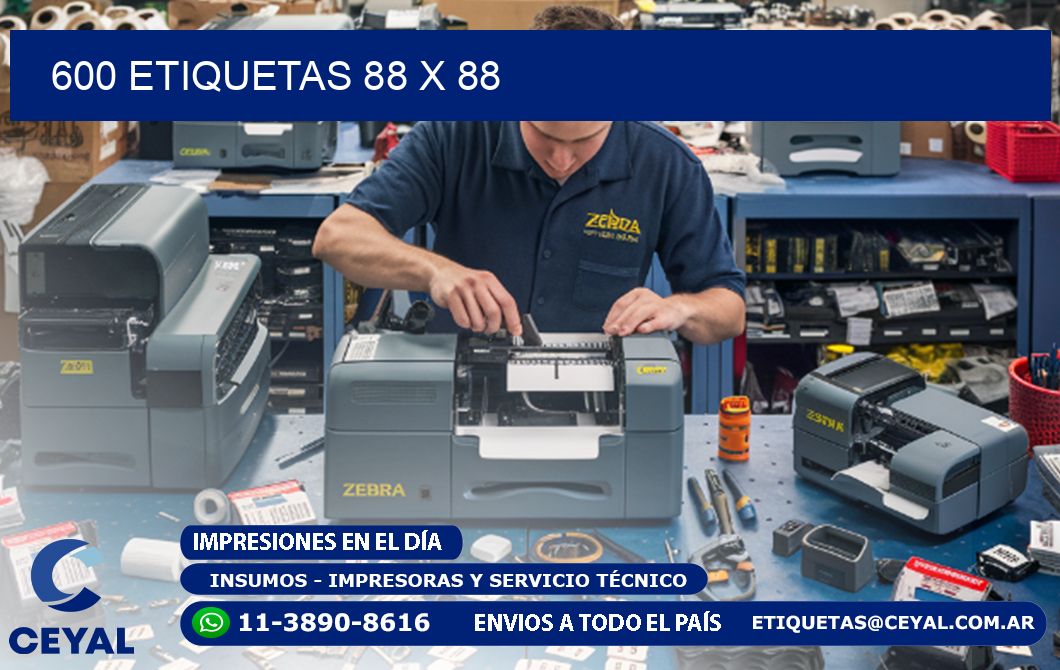 600 ETIQUETAS 88 x 88