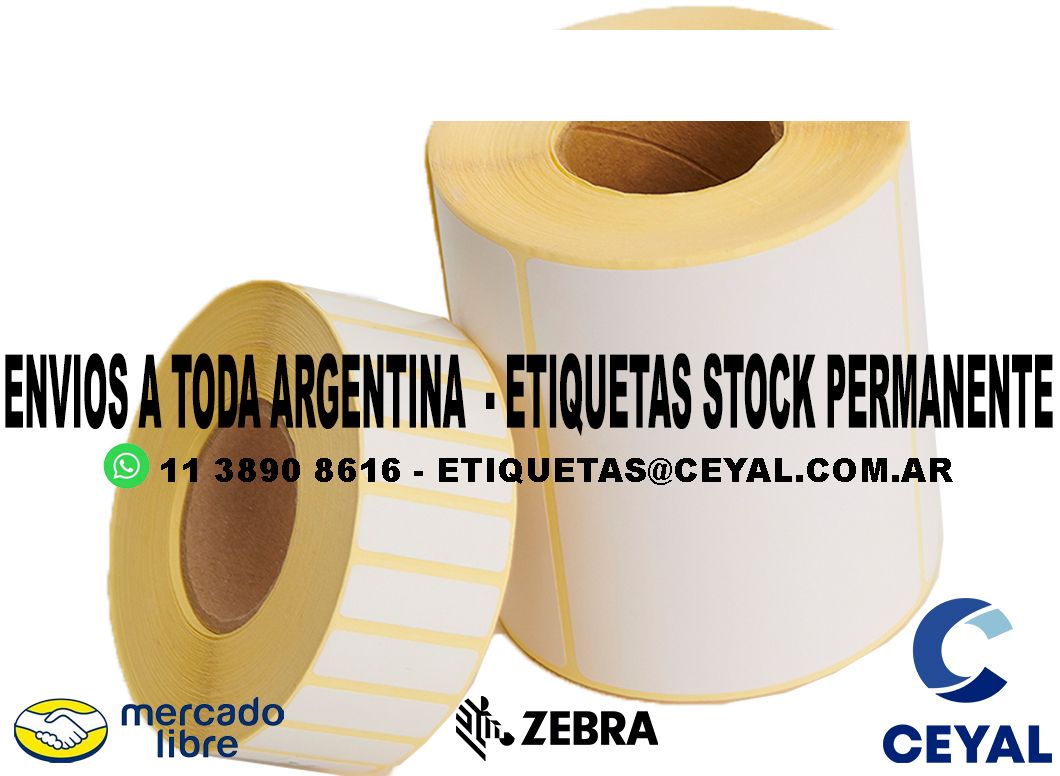 600 ETIQUETAS TERMICAS 38 x 22 x 1000