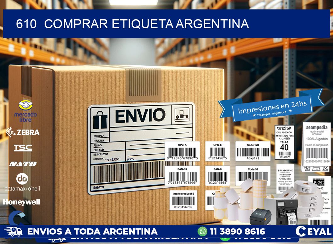 610  COMPRAR ETIQUETA ARGENTINA