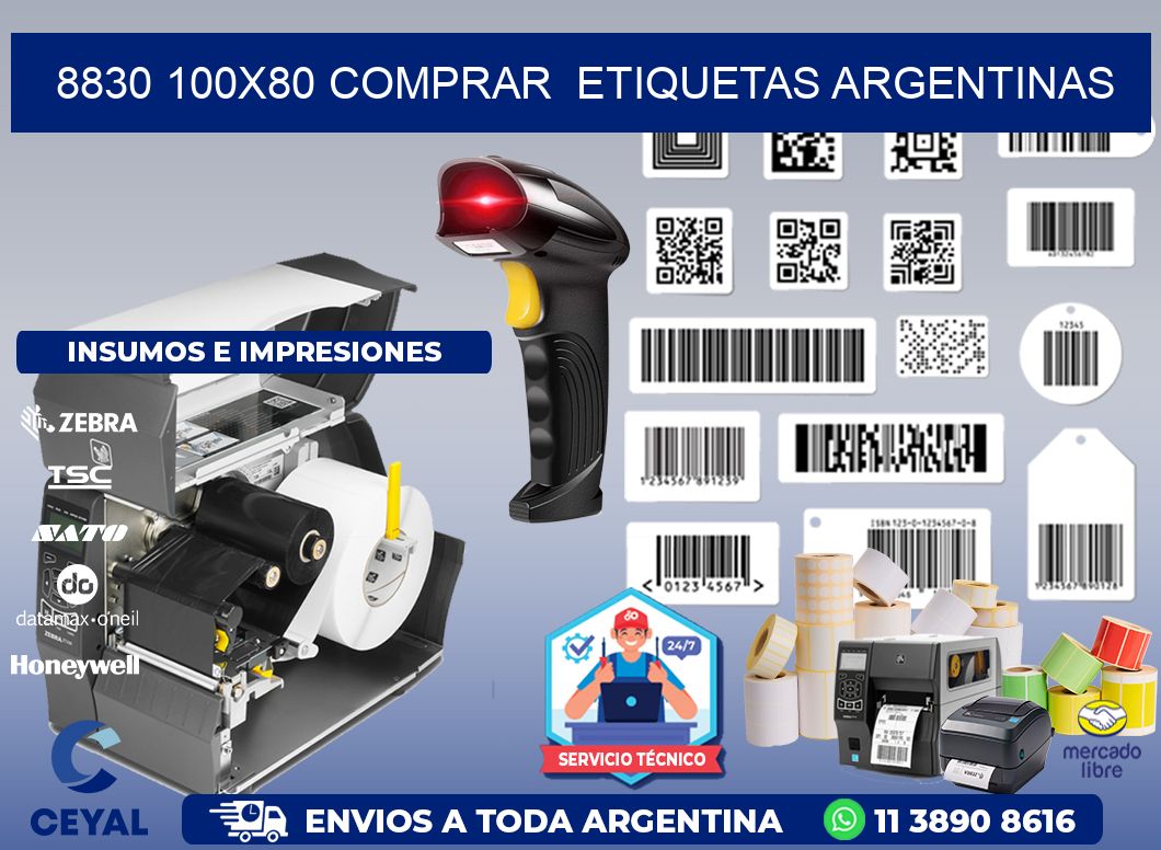 8830 100X80 COMPRAR ETIQUETAS ARGENTINAS