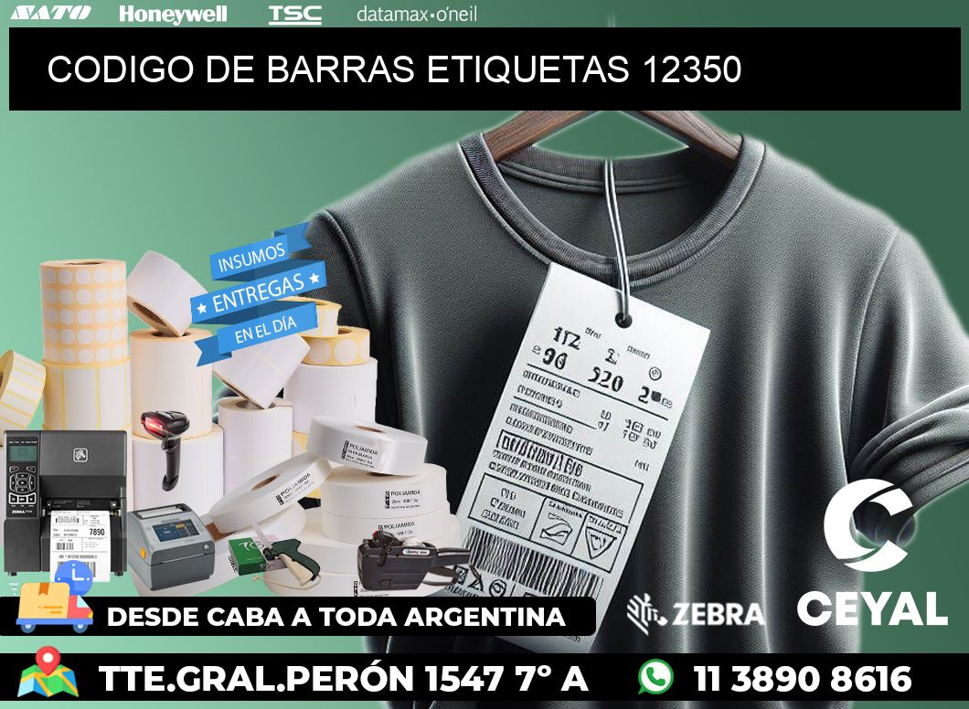 CODIGO DE BARRAS ETIQUETAS 12350