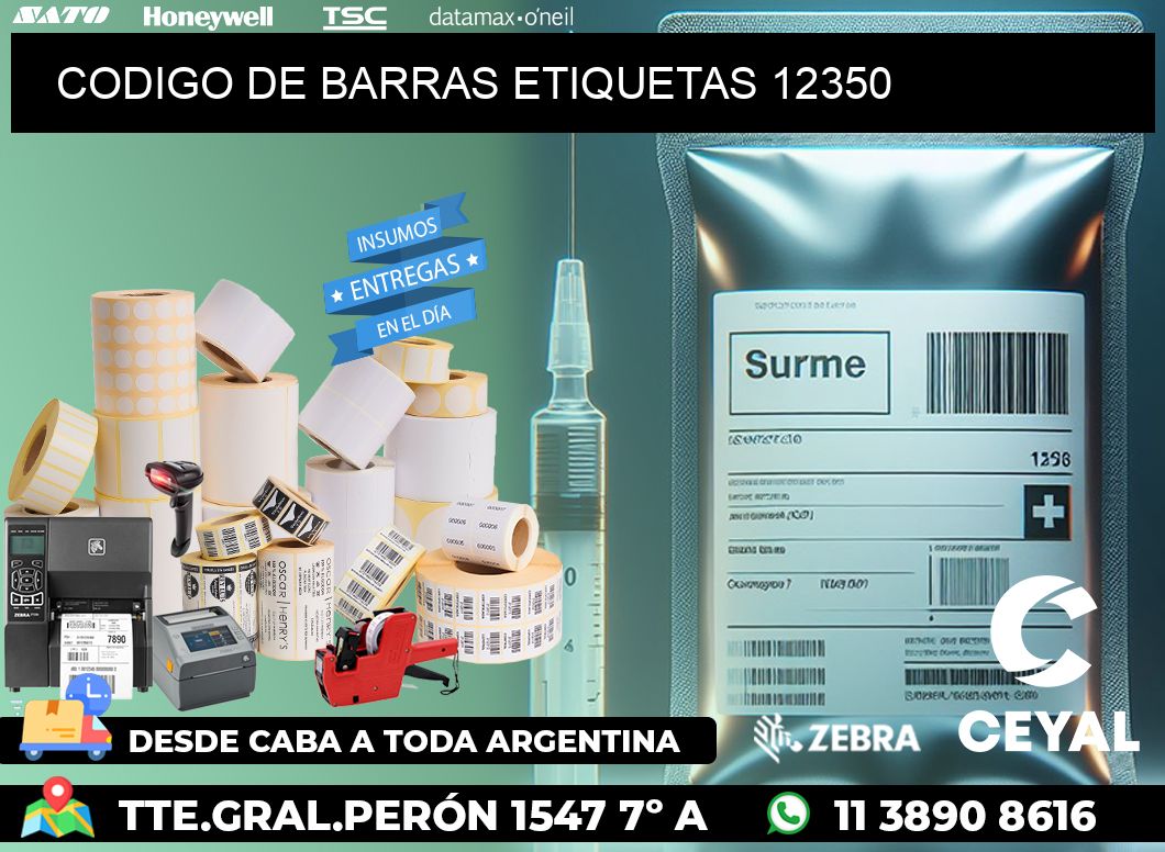 CODIGO DE BARRAS ETIQUETAS 12350