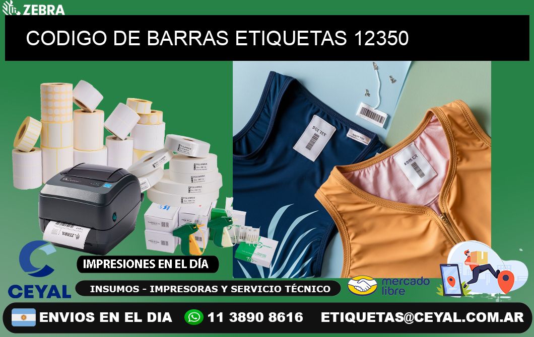 CODIGO DE BARRAS ETIQUETAS 12350