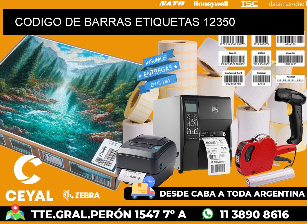 CODIGO DE BARRAS ETIQUETAS 12350
