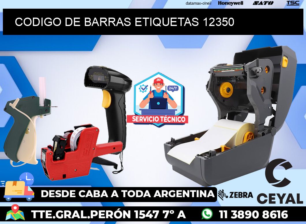 CODIGO DE BARRAS ETIQUETAS 12350