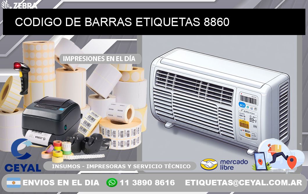 CODIGO DE BARRAS ETIQUETAS 8860