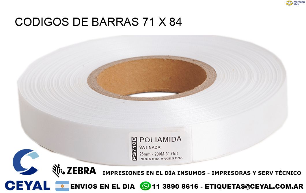 CODIGOS DE BARRAS 71 x 84