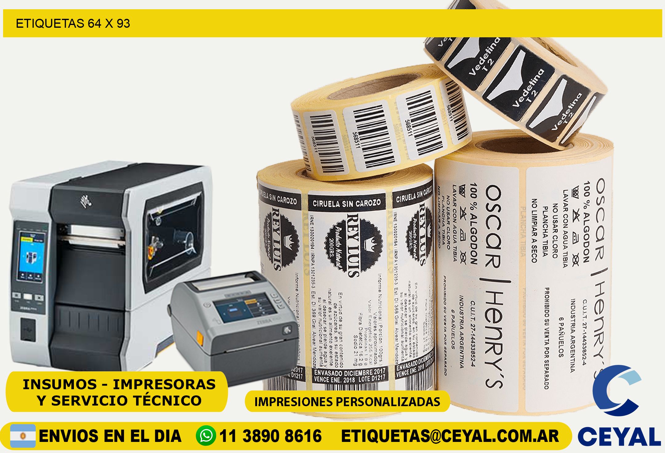 ETIQUETAS 64 x 93