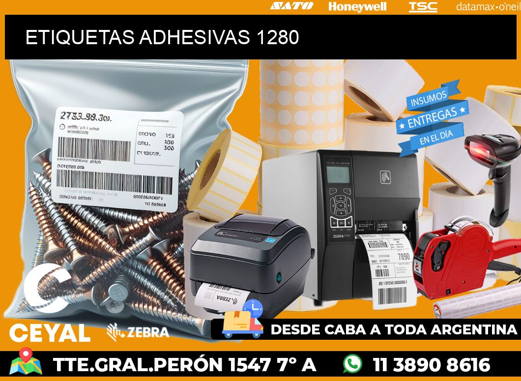 ETIQUETAS ADHESIVAS 1280