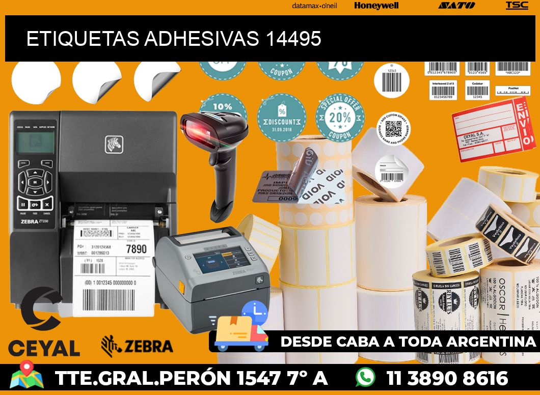 ETIQUETAS ADHESIVAS 14495